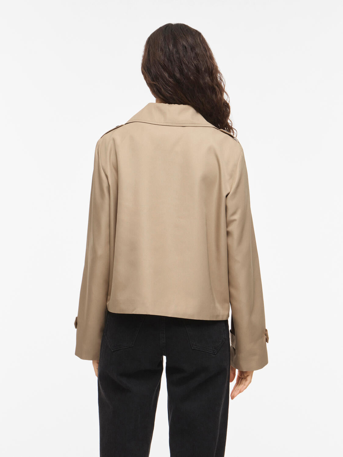 Viaddison kort trenchcoat - Savannah Tan